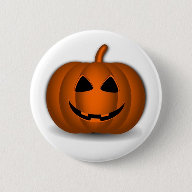 Halloween Jack 'O Lanter Button (Front)