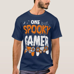 Halloween Jack O Lantern Boys Gamer Humour Hallowe T-Shirt