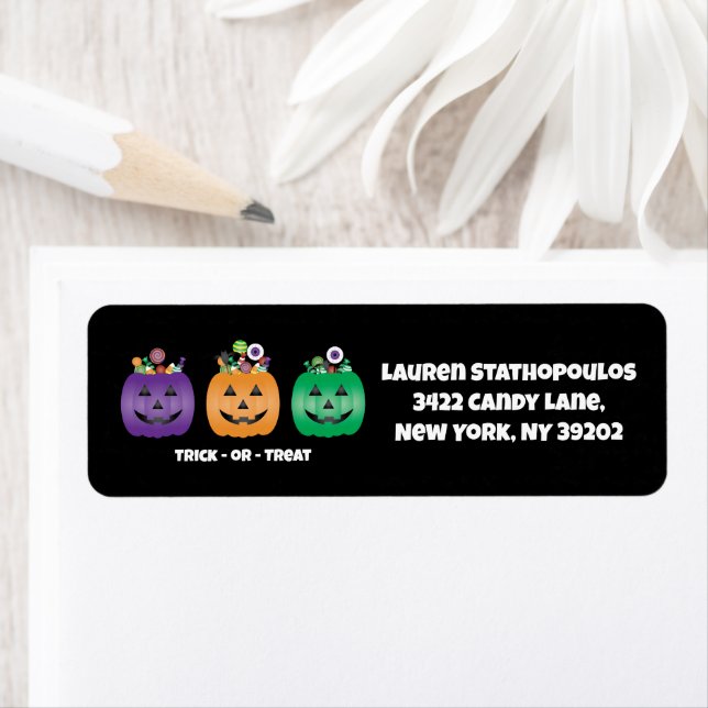 Halloween Jack-o'-lantern Candy Pail (En situation)