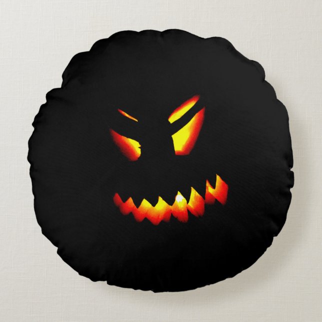 Halloween Jack-O-Lantern Coussin face 2 imprimé re (Devant)
