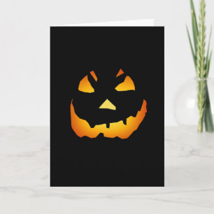 Halloween: Jack-o-Lantern Face: Card