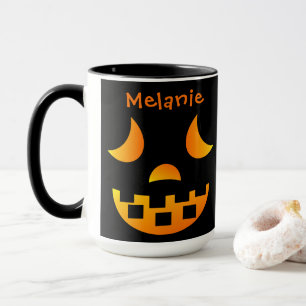 Halloween Jack-o'-lantern Face Combo Mug