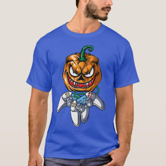 Halloween Jack O Lantern Gamer, Jackolantern Pumpk T-Shirt