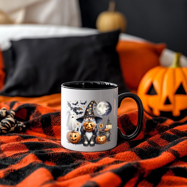Halloween Jack-o'-lantern Gnome Mug (Creator Uploaded)