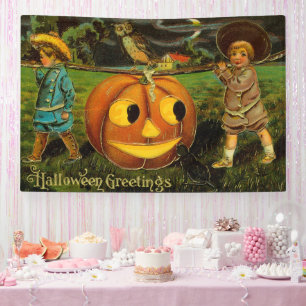 Halloween Jack-o-Lantern Harvest Night by Kids Banner
