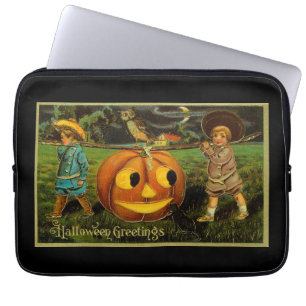 Halloween Jack-o-Lantern Harvest Night by Kids   Laptop Sleeve