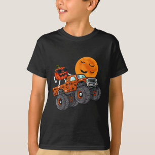 Halloween Jack O Lantern Monster Truck Toddler Boy T-Shirt