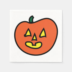 Halloween Jack-o-lantern Napkin