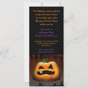 Halloween Jack O' Lantern Party Invitation