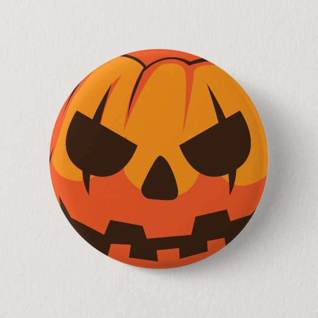 Halloween Jack o Lantern Pumpkin 2 Inch Round Button (Front)