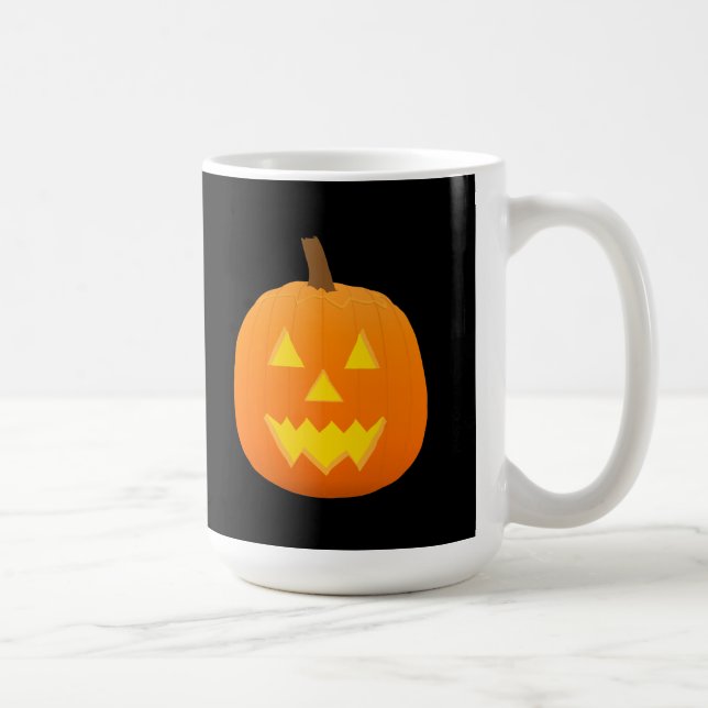 Halloween: Jack-O-Lantern: Pumpkin: Coffee Mug (Right)