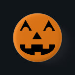 Halloween Jack O Lantern Pumpkin Face 1 Inch Round Button<br><div class="desc">smiling Jack O Lantern button</div>