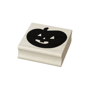 Halloween Jack-o-lantern Rubber Stamp