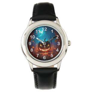Halloween jack o lantern watch