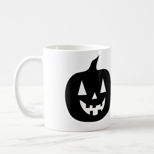 Halloween JACK O'LANTERN BOO! Coffee Mug (Left)