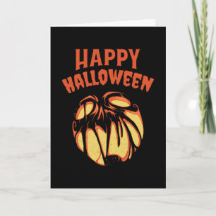 Halloween Jack o'Lantern pumpkin Card