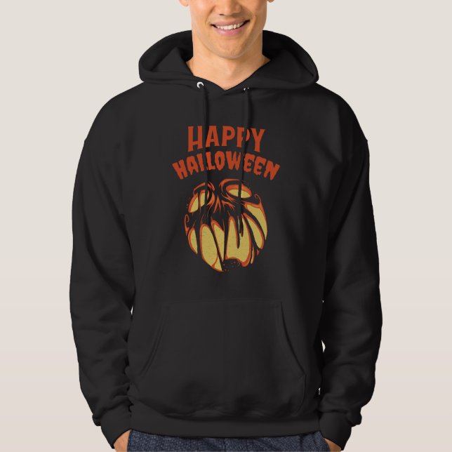 Halloween Jack o'Lantern pumpkin Hoodie (Front)