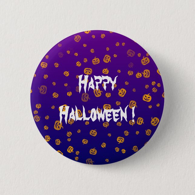 Halloween Jack Pumpkins 2 Inch Round Button (Front)