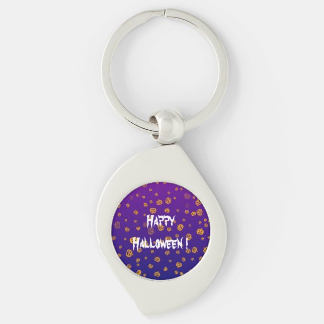 Halloween Jack Pumpkins Keychain (Front)