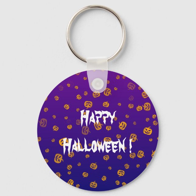 Halloween Jack Pumpkins Keychain (Front)