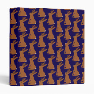 Halloween Jackalope Trick or Treat Patterned Binder