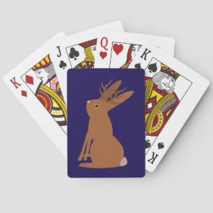Halloween Jackalope Trick or Treat Playing Cards