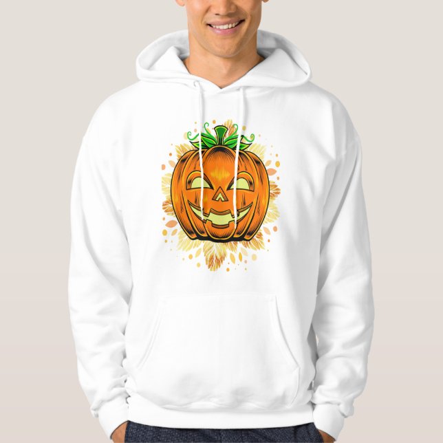 Halloween Jackolantern Spooky  Hoodie (Front)