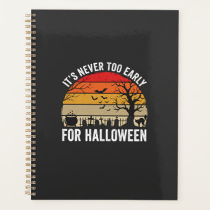 Halloween Jamais Trop Tôt Vintage Coucher de Solei