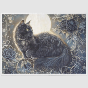 Halloween Jewelled Cat Tissue Paper