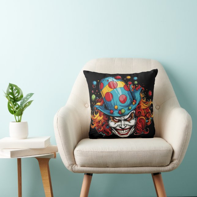 Halloween/Joker Throw Pillow (Chair)