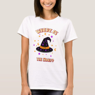 Halloween jolie T-Shirt sorcière Casquette Où Est
