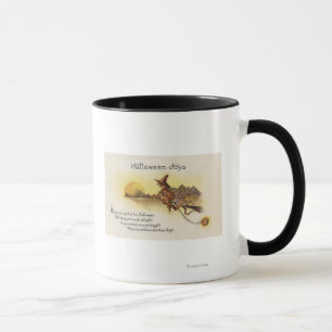 Halloween JoysWitch on Broom Mug