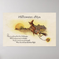 Halloween JoysWitch on Broom