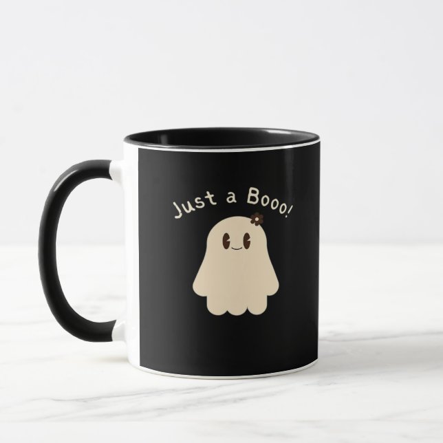 Halloween Just A Boo - Cute Boo - Trick Or Treat Mug (Left)