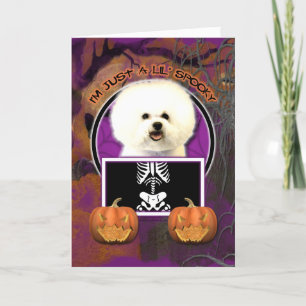 Halloween - Just a Lil Spooky - Bichon Frise Card