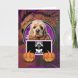 Halloween - Just a Lil Spooky - Cocker Spaniel Card