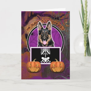 Halloween - Just a Lil Spooky - German Shepherd Card