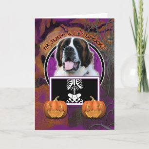 Halloween - Just a Lil Spooky - St Bernard - Mae Card