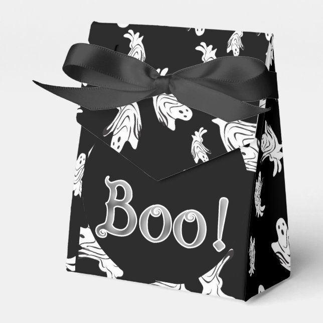 Halloween - Just Ghostly - Customize Favor Box (Front Side)