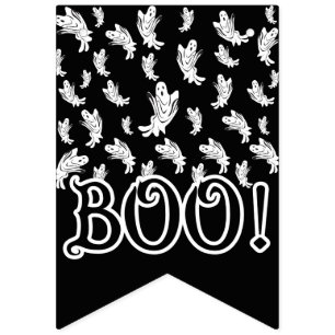Halloween - Just Ghostly 'Happy Haunting" Bunting Flags