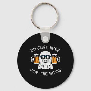 Halloween Just Here For Boos Ghost Funny Costume M Keychain