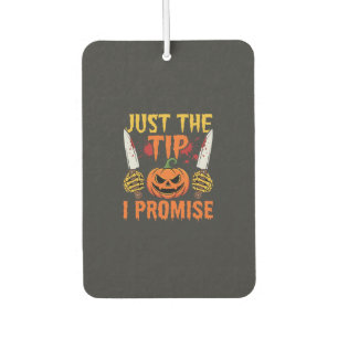 Halloween Just The Tip Pumpkin Knife Graphic Air Freshener