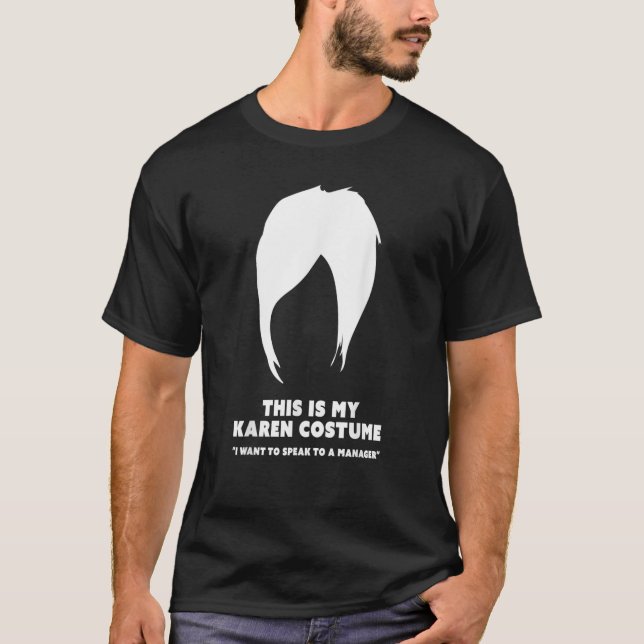 Halloween Karen Costume Funny Live Laugh Hair Cut T-Shirt (Front)