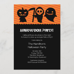 Halloween Kawaii Costume Party Invitation