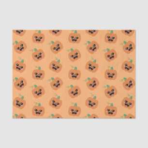Halloween Kawaii Pumpkins Pattern Tissue Paper