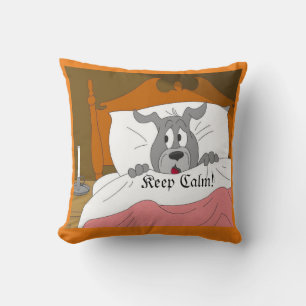 Halloween Keep Calm by Sommer Hamilton Throw Pillow