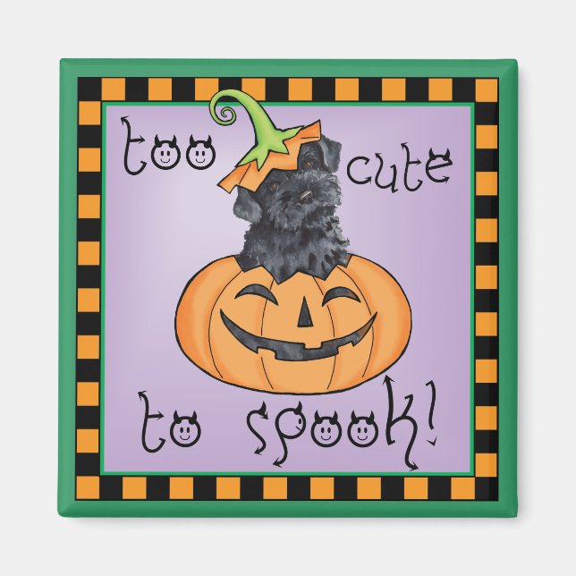 Halloween Kerry Blue Terrier Magnet (Front)