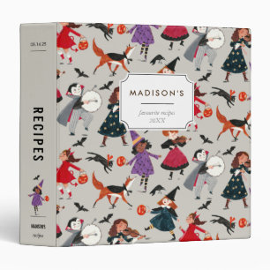 Halloween kids and animal costume parade binder