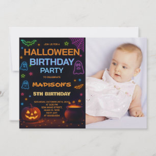 Halloween Kids Birthday Invitation