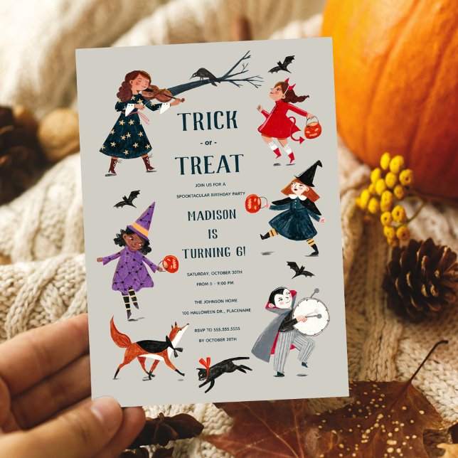Halloween kids costume party invitation (Creator Uploaded)